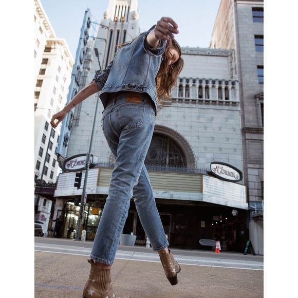 levis 505 cropped jeans
